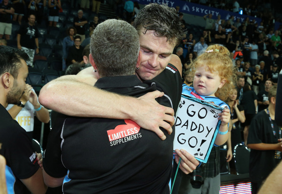 An emotional Kirk Penney bid farewell in last game for the Breakers last night. (Photo \ Photosport)