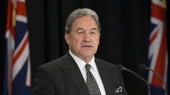 Winston Peters has fired a final broadside at the outgoing Steven Joyce. (Photo \ Mark Mitchell)