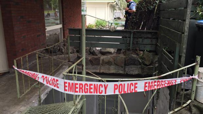 Areas of Dryden Lodge are taped off. (Photo / Sarah Harris)