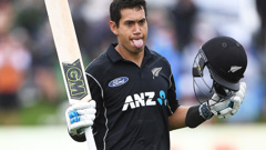 Ross Taylor scored a brilliant 181* after spending much of his innings on only one leg. (Photo \ Photosport)