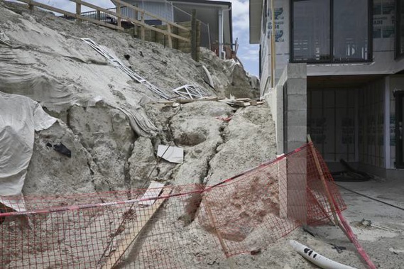 The mess left at a Bella Vista development, seen here in December 2017, after their liquidation. (Photo / File)