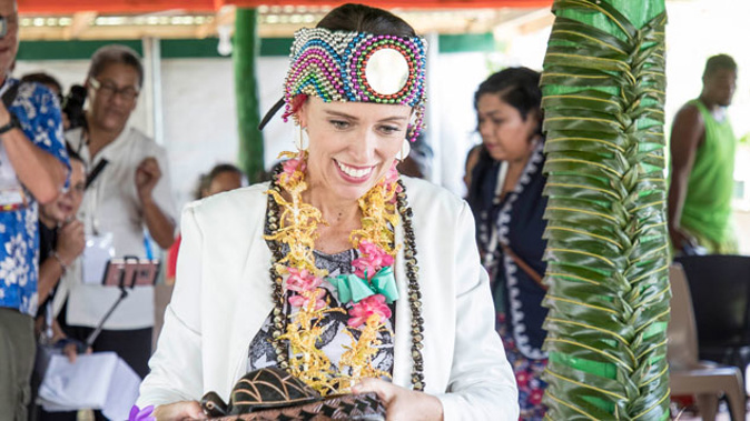 Jacinda Ardern received warm welcomes in each of her stops in the Pacific. (Photo / Pool)