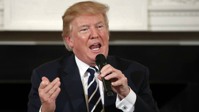Donald Trump has again talked up his controversial tariffs (Image / AP)