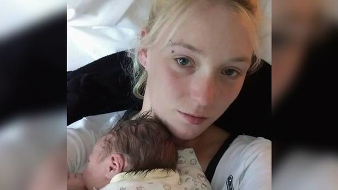 Katie Bruce and baby Ash. (Photo \ supplied)