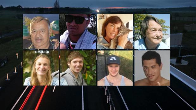 These eight people died on New Zealand's roads since Friday. Image / NZ Herald
