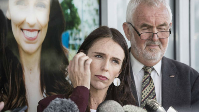 Jacinda Ardern faced the media yesterday over the Labour youth camp saga. (Photo / NZ Herald)