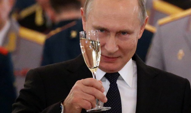 Vladimir Putin won in a landslide victory. (Photo/ NZ Herald)