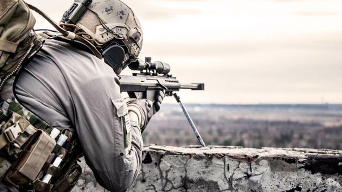 The British marksman is said to have killed the terrorist with a "head shot" near the Syria border. Photo / 123RF stock image