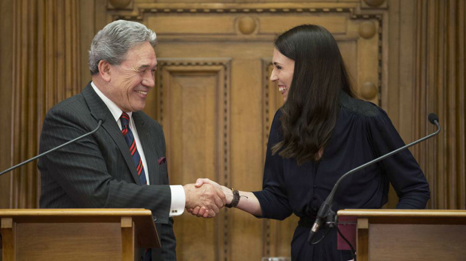 Prime Minister Jacinda Ardern and Deputy Prime Minister Winston Peters (Photo NZ Herald) 