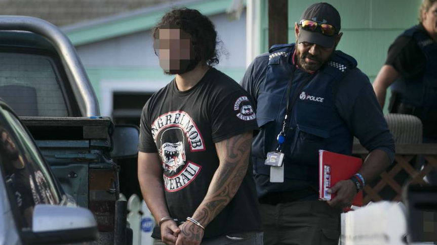 Police have raided the Mongrel Mob's pad in the Bay of Plenty town of Kawerau. (Photo \ NZ Herald)
