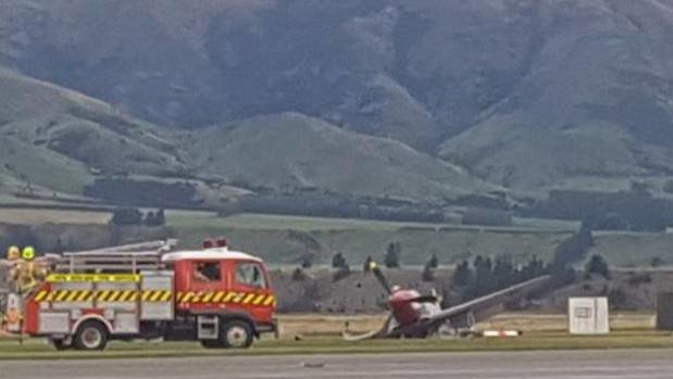 The plane crashed during Warbirds Over Wanaka International Airshow. Photo / Louise Frampton via ODT 