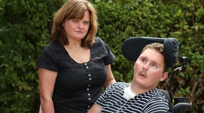 Sam needs 24/7 care, leaving his and his family's lives devastated, says mother Katie. Photo / News Corp 