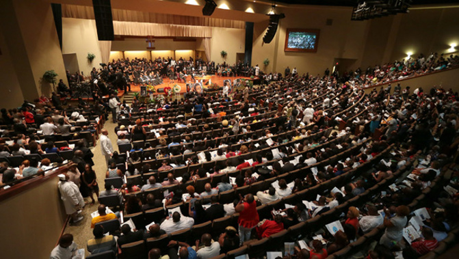 Michael Brown's funeral (Getty Images)