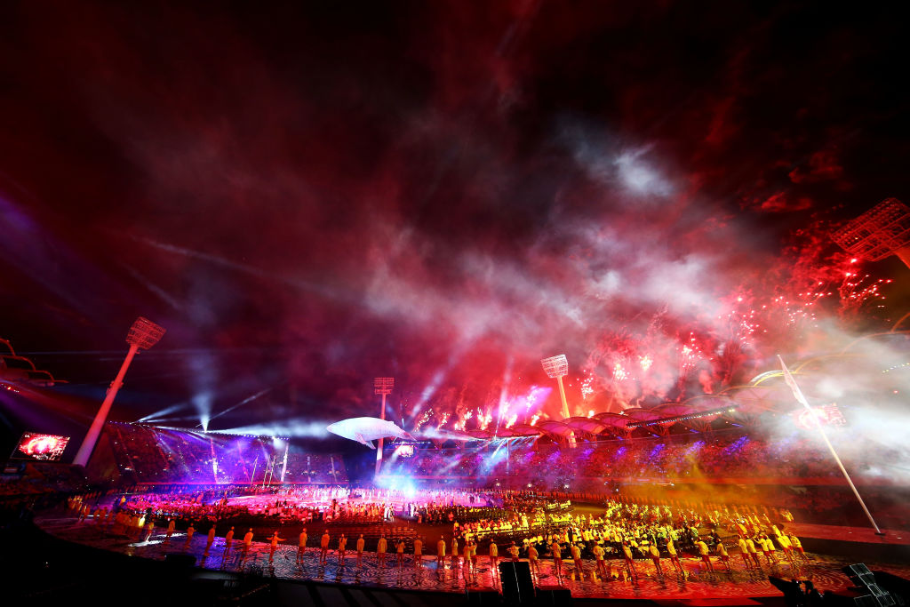 General view during the Opening Ceremony for the Gold Coast 2018 Commonwealth Games.
