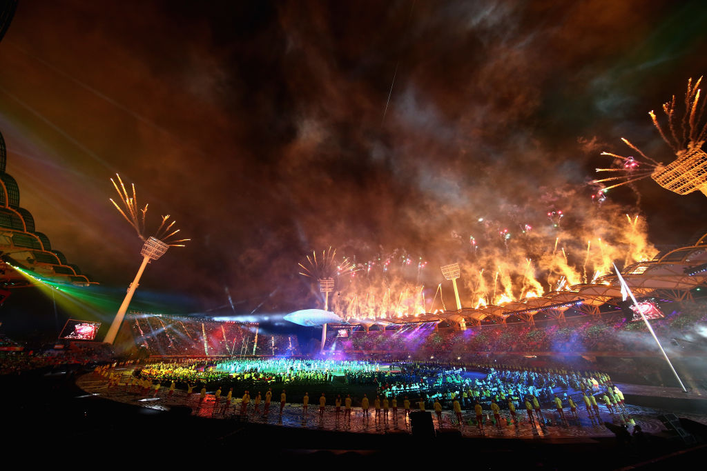 General view during the Opening Ceremony for the Gold Coast 2018 Commonwealth Games.