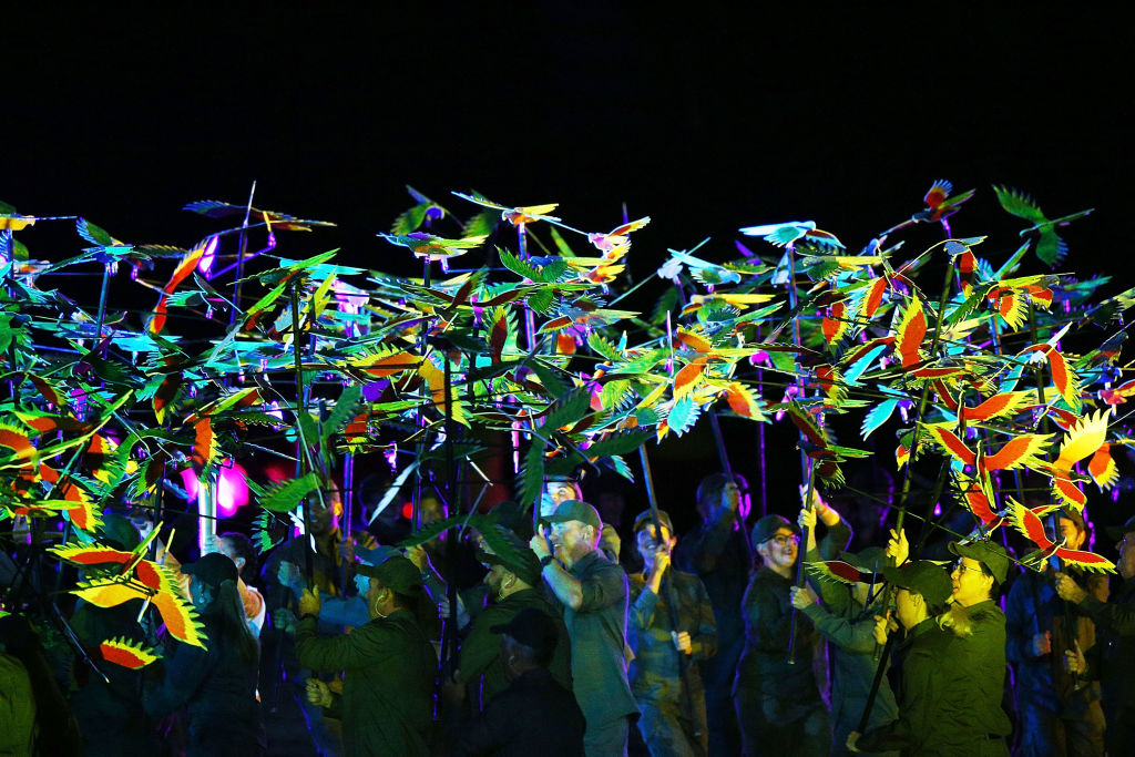 Dancers perform during the Opening Ceremony for the Gold Coast 2018 Commonwealth Games.