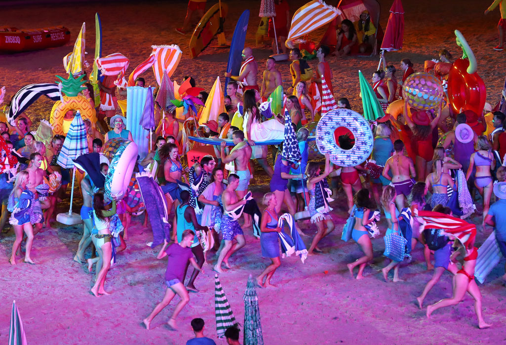 Dancers perform during the Opening Ceremony for the Gold Coast 2018 Commonwealth Games.