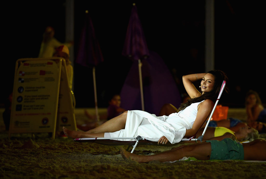  Ricki-Lee Coulter performs during the Opening Ceremony.