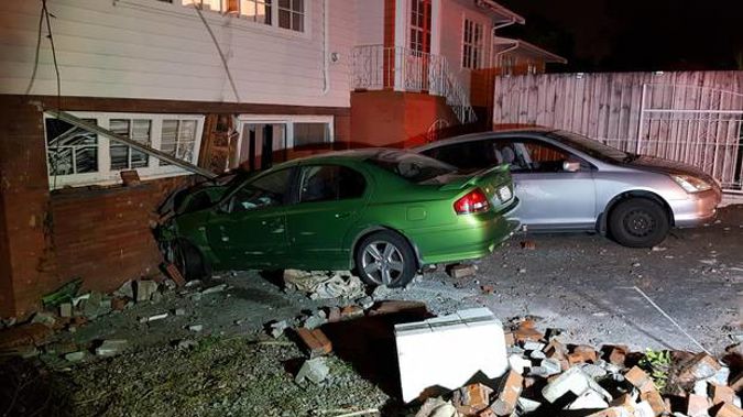 Stolen Car Crashes Into House After Police Pursuit