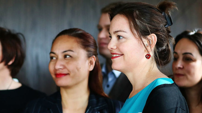 Marama Davidson won the Greens co-leader vote, but since then only Juile Ann Genter has been making herself heard. (Photo / NZ Herald)