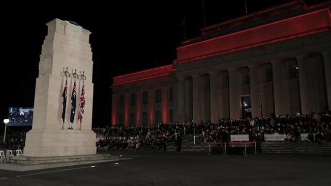 ANZAC day dawn service, Auckland War Memorial Museum. Photo / Michael Craig