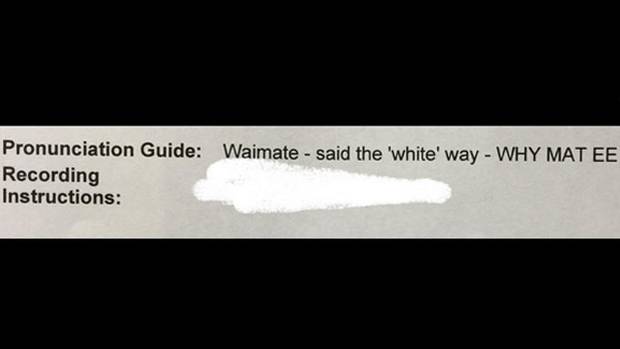 A voice artist has refused to record an ad after being asked to pronounce Waimate the white way. (Photo / NZ Herald)