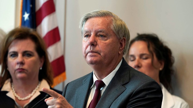 Republican Senator Lindsey Graham's bill would ban abortion in all 50 states. Photo / AP