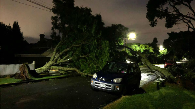 Despite violent storms that battered the country, April was the first month in a year to have average temperatures. (Photo / NZ Herald)