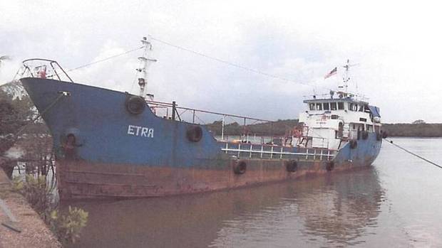 The rusty tanker with name Etra painted in its side was crammed with illegal migrants
