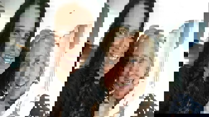 Jacinda Ardern and Hillary Clinton appeared to hit it off. (Photo / Labour Party)