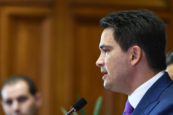 National leader Simon Bridges questions the specifics of the Governments 76 million dollar investment into family violence support (Photo / Getty)