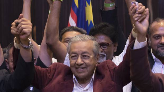 Dr Mahathir Mohamad has led an alliance to victory in Malaysia. (Photo / AP)
