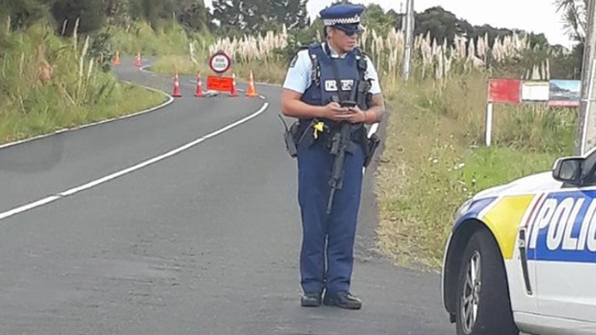 It is not currently known why police blocked the roads. (Photo / Supplied)