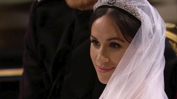 Meghan Markle's veil contains nods to the entire Commonwealth. (Photo . AP)