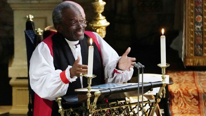 Reverend Michael Curry, whose 14-minute sermon at Prince Harry and Meghan Markle's wedding became an internet sensation.(Photo/AP)