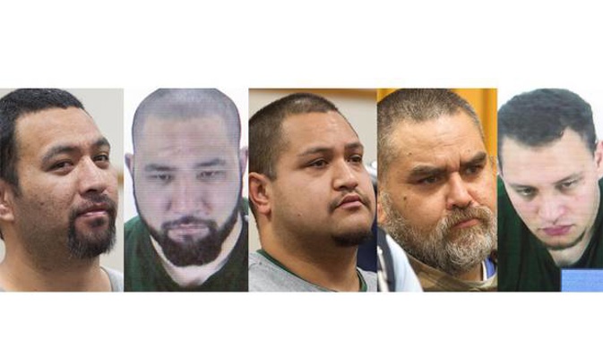 Richard Te Kani, (left), Martin Hone aka Te Kani, Zen Pulemoana, Sheene Holloway, and Mikaere Hura.(Photo/