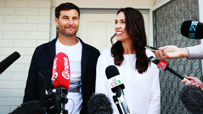 The Prime Minister is expecting her first child next month. (Photo / Getty)