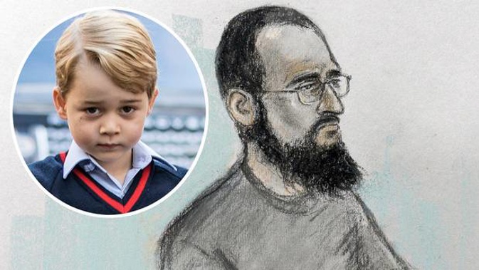 Husnain Rashid plotted to kill Prince George, inset. (Photos / AP, Getty Images)