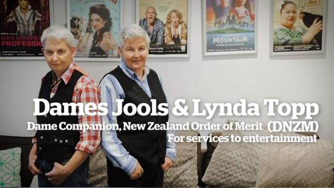Jools and Lynda Topp have been recognised for services to entertainment. (Photo / NZH Focus)