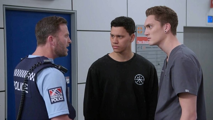 The scene caused confusion among viewers as to what was being said. (Photo / TVNZ)