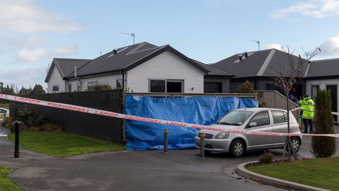 Police are investigating the fire in Christchurch. (Photo / Christchurch Star)