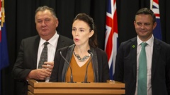 Jacinda Ardern, James Shaw and Shane Jones. (Photo: NZ Herald)