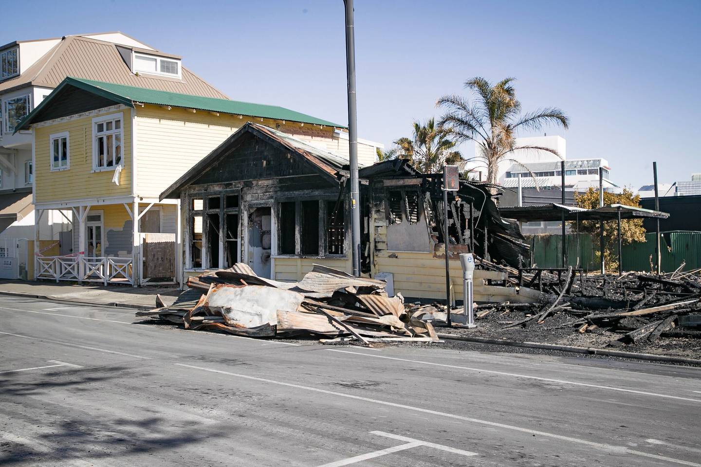 The Marine Parade frontage stretches about 40 metres along a sector converted to one-way parking. Photo / Warren Buckland