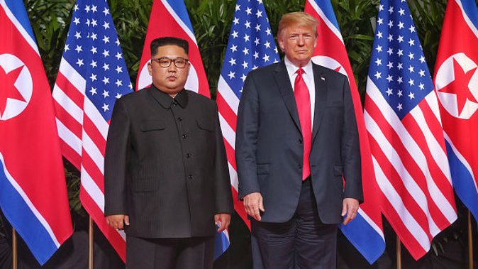 The summit between US President Donald Trump and North Korea's Kim Jong-Un is underway. (Photo / Getty Images)