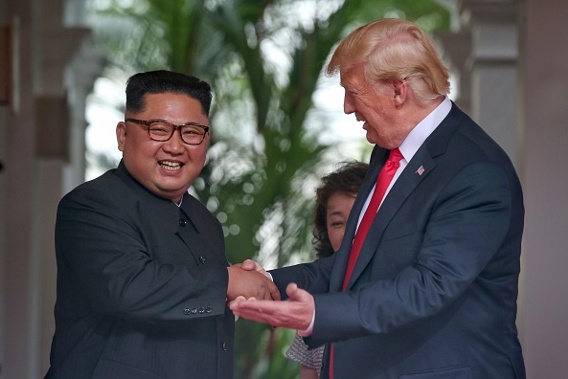 Donald Trump and Kim Jong Un have signed a document which the North Korean leader says leaves the past behind. (Photo / Getty Images)