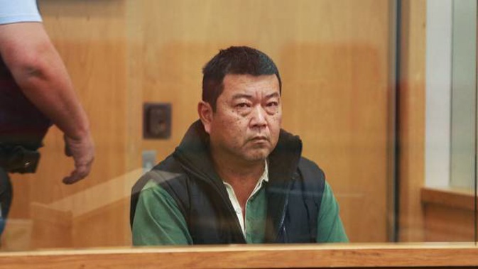 Li Dong Xie during his sentencing today in the Auckland District Court. Photo / Doug Sherring