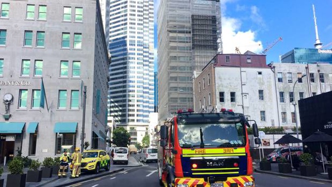 Emergency services were called to Britomart station when a train derailed there on May 9. Photo / Greg Bowker.