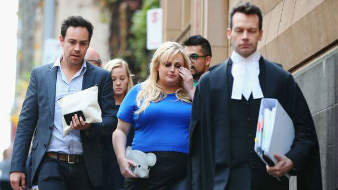 Actor Rebel Wilson leaves the Melbourne Supreme Court on May 24, 2017 in Melbourne. (Photo / Getty)