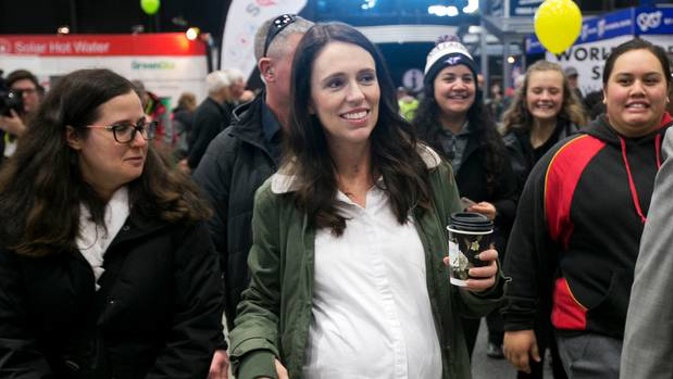 Prime Minister Jacinda Ardern was at Fieldays for one of her last public appearences before she is due to give birth. (Photo / Alan Gibson)