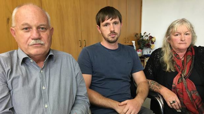 The family of Nicky Stevens, (from left) father Dave Macpherson, brother Tony Stevens and mother Jane Stevens. Photo / Natalie Akoorie
